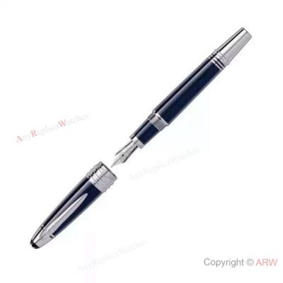 Fake Montblanc John F. Kennedy Special Edition BLUE Fountain Pen 2016
